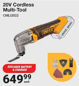 Mica 20V Cordless Multi-Tool incco offer