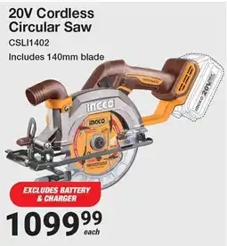 Mica incco 20V Cordless Circular Saw offer
