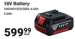 Mica Bosch 18V Battery offer