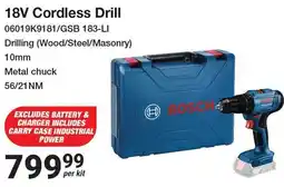Mica 18V Cordless Drill Bosch offer