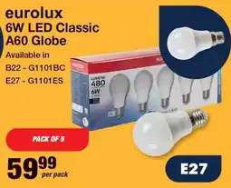Mica eurolux 6W LED Classic A60 Globe offer