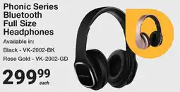 Mica Phonic Series Bluetooth Full Size Headphones offer