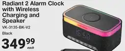 Mica Radiant 2 Alarm Clock with Wireless Charging and Speaker offer