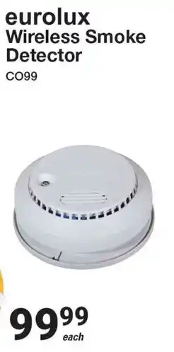 Mica Eurolux Wireless Smoke Detector offer