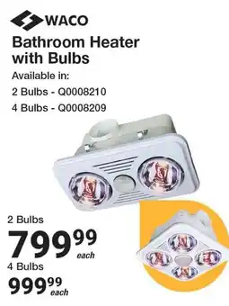 Mica Waco Bathroom Heater with Bulbs offer