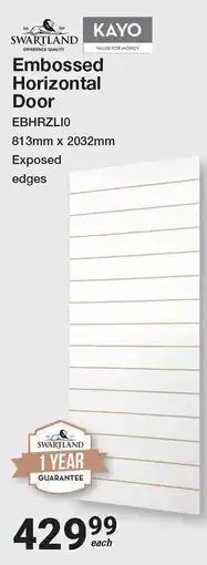 Mica Kayo Embossed Horizontal Door offer