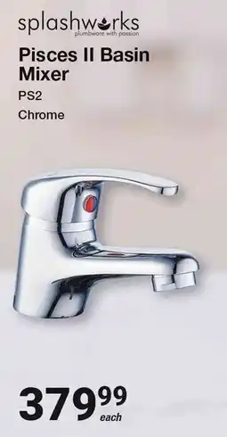 Mica splashworks Pisces II Basin Mixer offer