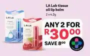 PEP La Lab Tissue Oil Lip Balm-For 2 x 4.2g offer