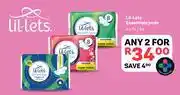 PEP Lil-Lets Essentials Pads-For 2 x 7s/8s offer