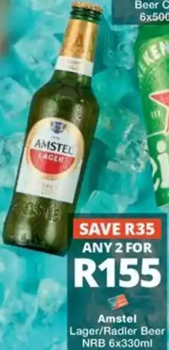 Checkers Liquor Shop Amstel Lager/ Radler Beer NRB offer