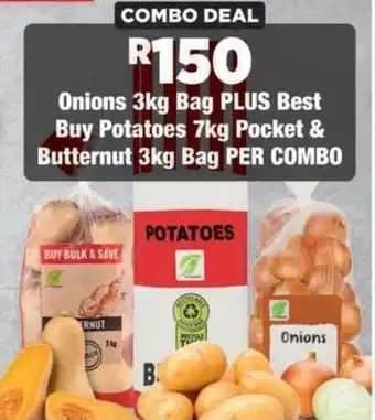 Onions plus Best Buy Potatoes & Butternut