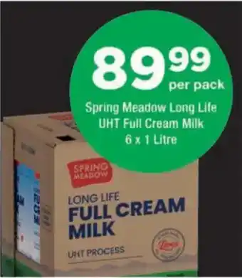 Spring Meadow Long Life UHT Full Cream Milk