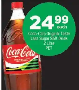 OK Foods Coca-Cola Original Taste Less Sugar Soft Drink offer