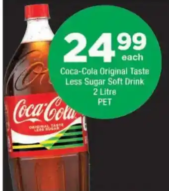 Coca-Cola Original Taste Less Sugar Soft Drink