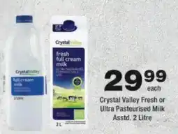 OK Foods Crystal Valley Fresh or Ultra Pasteurised Milk offer