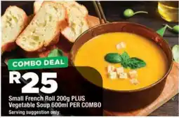 OK Foods Small French Roll PLUS Vegetable Soup offer