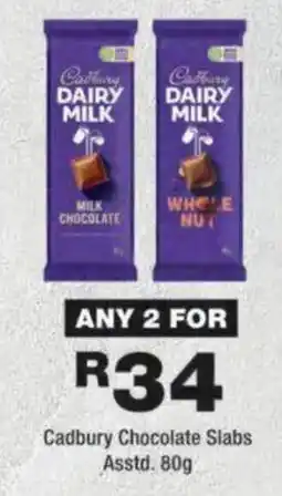 OK Foods Cadbury Chocolate Slabs offer
