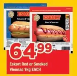 OK Foods Eskort Red or Smoked Viennas offer