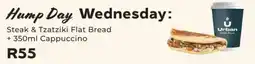 OK Foods Steak & Tzatziki Flat Bread plus Cappuccino offer