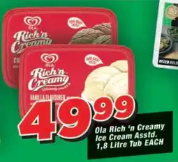 OK Foods Ola Rich 'n Creamy Ice Cream Assorted offer