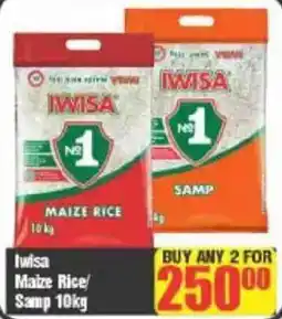 Big Save Iwisa Maize Rice/Samp offer