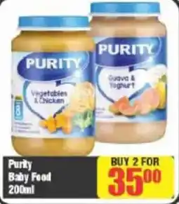 Big Save Purity Baby Food offer