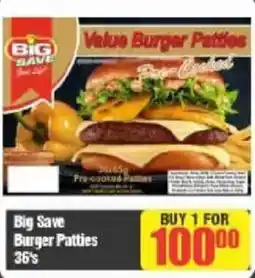 Big Save Big Save Burger Patties offer