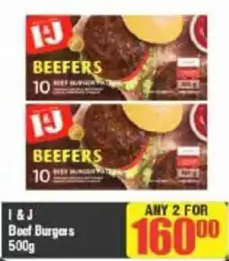 Big Save I & J Beef Burgers offer
