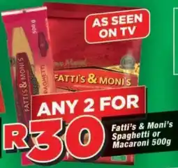 OK Foods Fatti's & Moni's Spaghetti or Macaroni offer