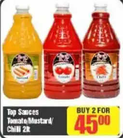 Big Save Top Sauces Tomato/Mustard/Chilli offer