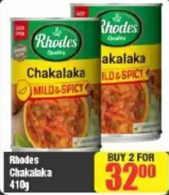 Big Save Rhodes Chakalaka offer