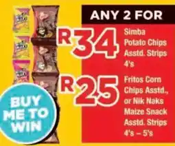 OK Foods Simba Potato Chips Assorted offer