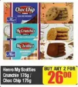 Big Save Henro My Scotties Crunchie / Choc Chip offer