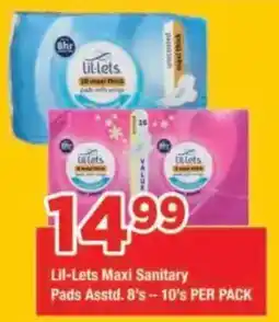 OK Foods Lil-Lets Maxi Sanitary Pads offer