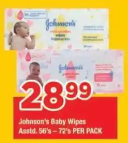 OK Foods Johnson's Baby Wipes offer
