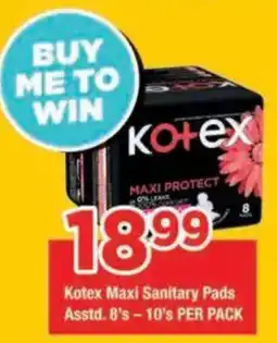 OK Foods Kotex Maxi Sanitary Pads offer