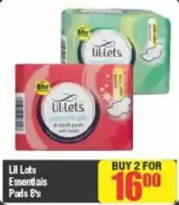 Big Save Lil Lets Essentials Pads 8's offer
