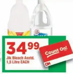 OK Foods Jik Bleach Asstd. offer