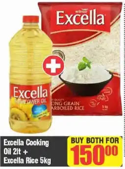 Big Save Excella Cooking Oil 2lt + Excella Rice 5kg offer