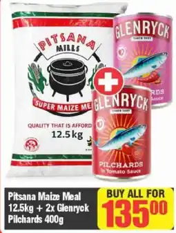 Big Save Pitsana Maize Meal + Glenryck Pilchards offer