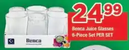 OK Foods Benca Juice Glasses offer
