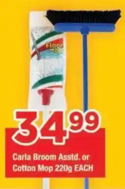 OK Foods Carla Broom Assstd. or Cotton Mop offer