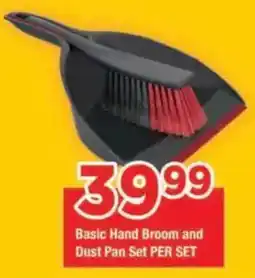 OK Foods Basic Hand Broom and Dust Pan Set offer