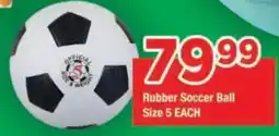 OK Foods Rubber Soccer Ball offer