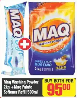 Big Save Maq Washing Powder + Maq Fabric Softener Refill offer