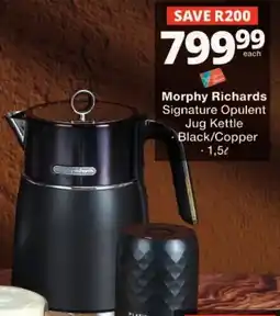 Checkers Morphy Richards Signature Opulent Jug Kettle offer
