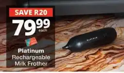 Checkers Platinum Rechargeable Milk Frother offer