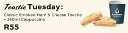 OK Foods Classic Smoked Ham & Cheese Toastie plus Cappuccino offer