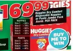 OK Foods Huggies Dry Comfort Disposable Nappies or Pants Jumbo Pack offer