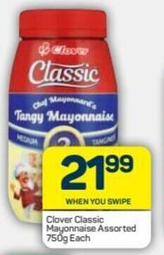 Pick n Pay Clover Classic Mayonnaise Assorted 750g offer